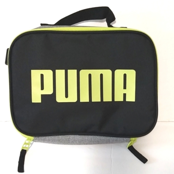 PUMA DUO COMBO 2.0 GRAY BLACK LIME GREEN BACKPACK SIZE OS NWT - Picture 2 of 12